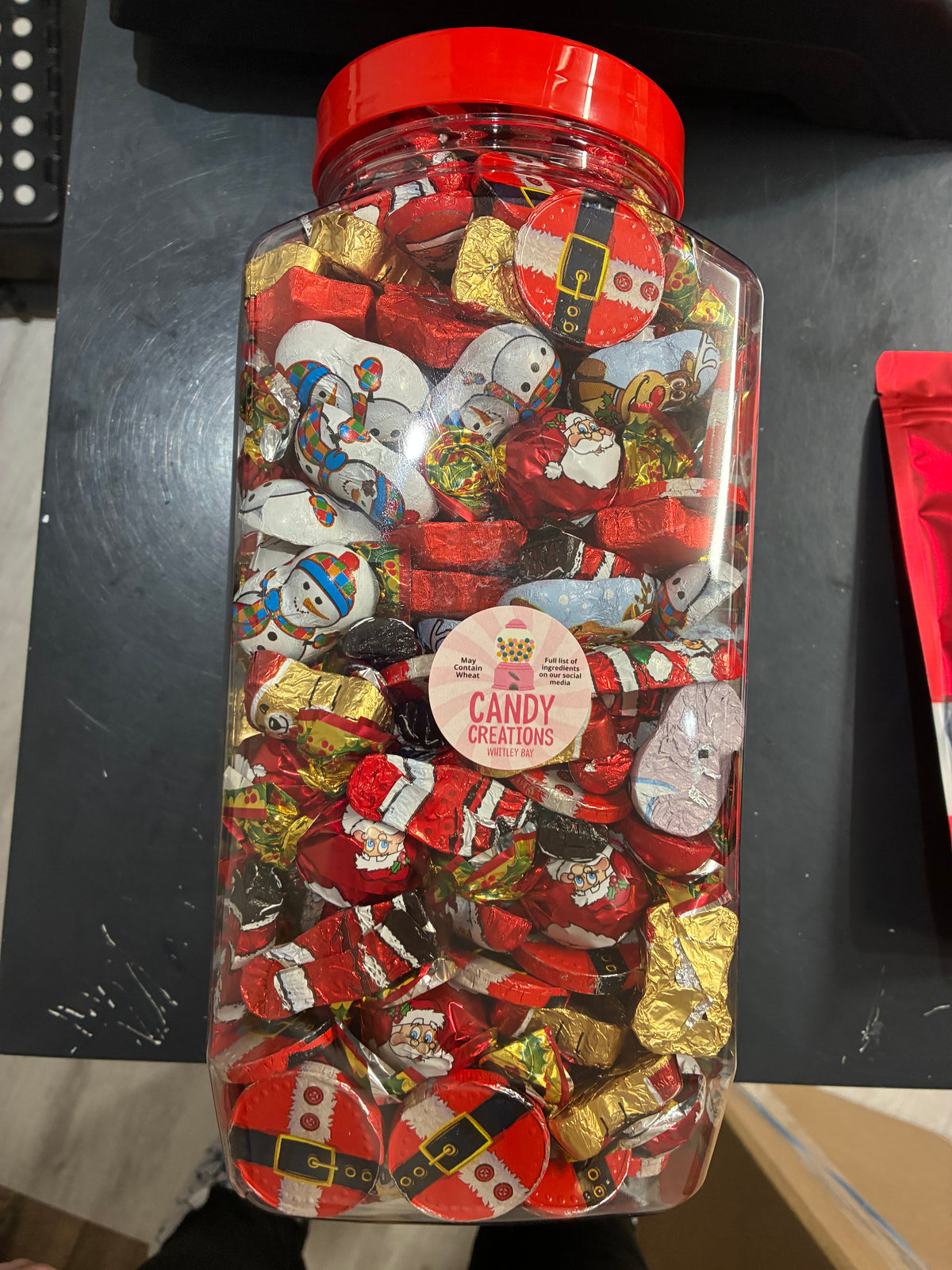 Christmas 3kg chocolate jar