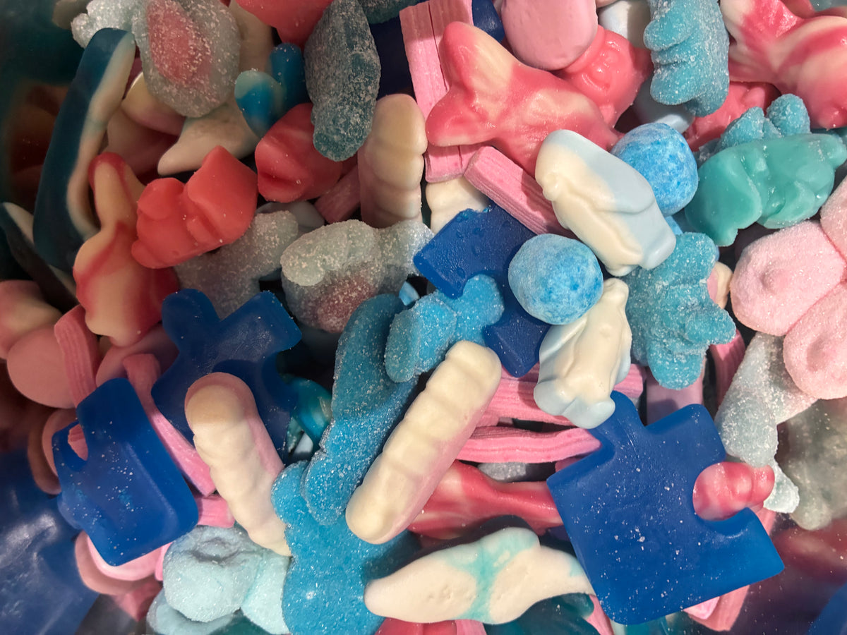 Pink and Blue small Sweet Jar