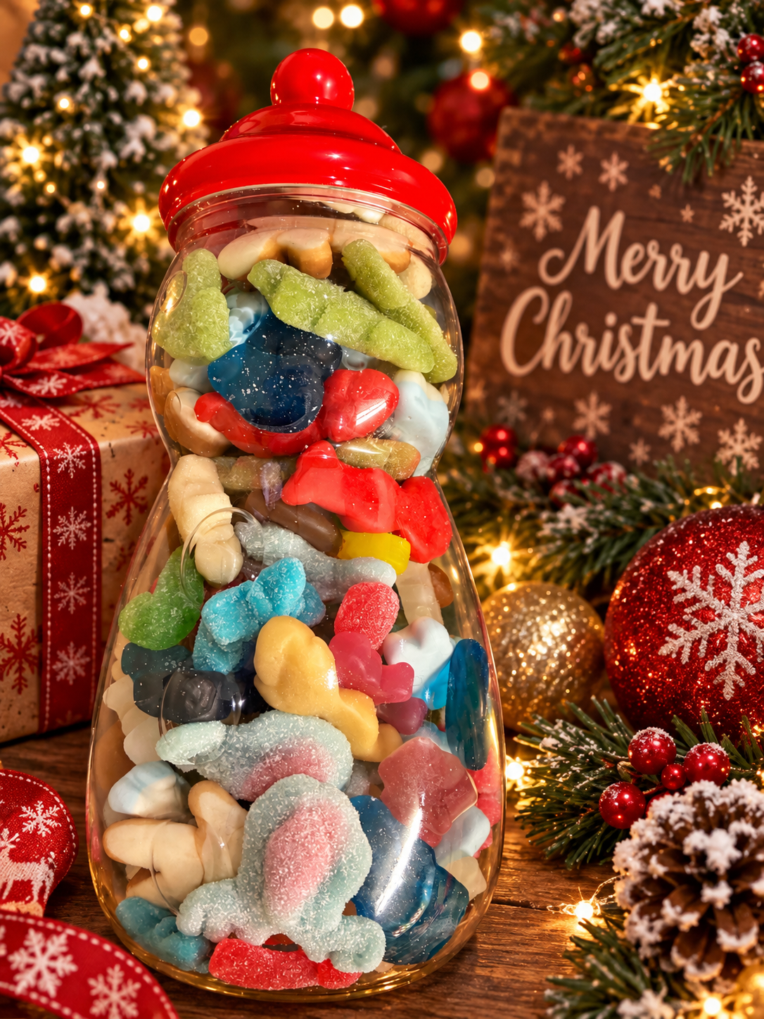 Custom Snowman Jar