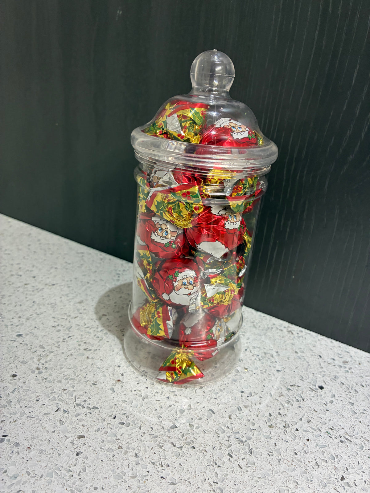 Santa twist jar