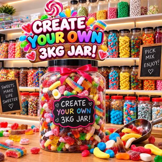 3kg jar filled sweets your choice only