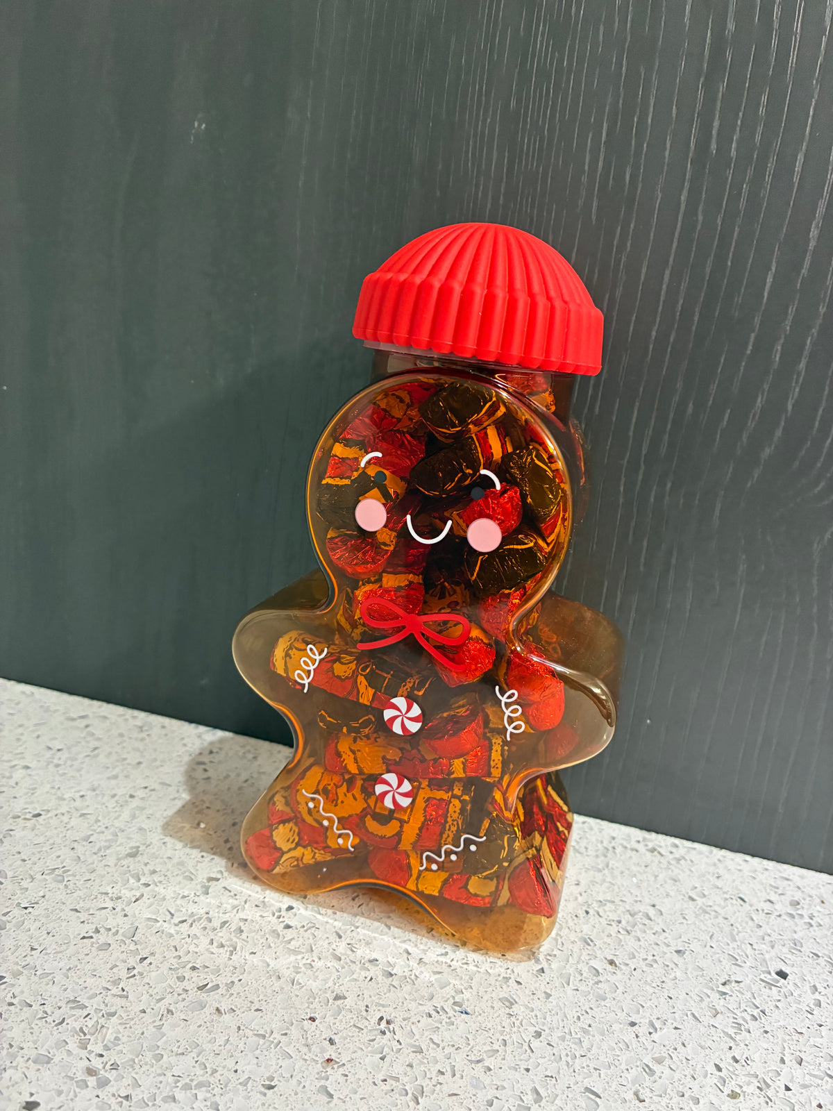 Custom choclate gingerbread Jars