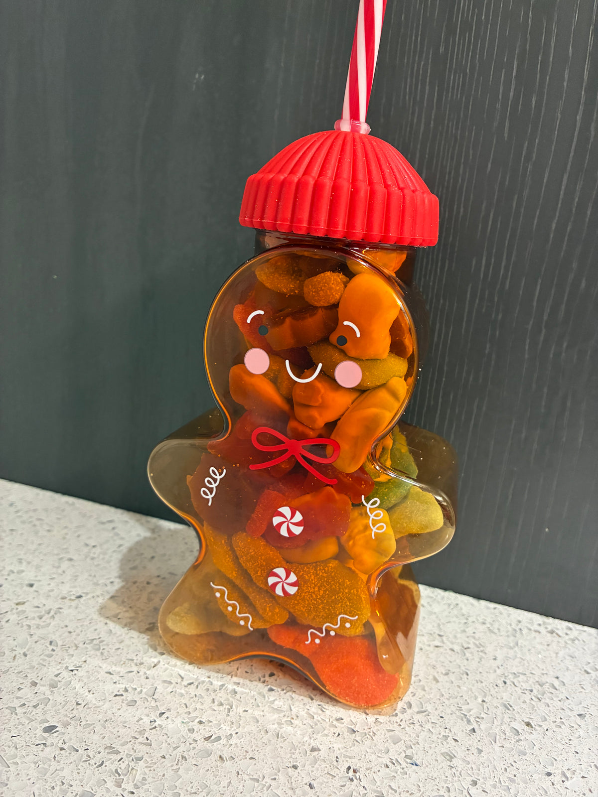 Gingerbread jar filled sweets your choice